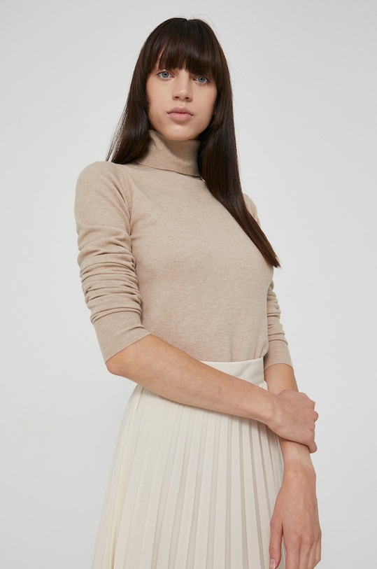 Medicine - Svetr Basic rolák béžová RW21.SWD062