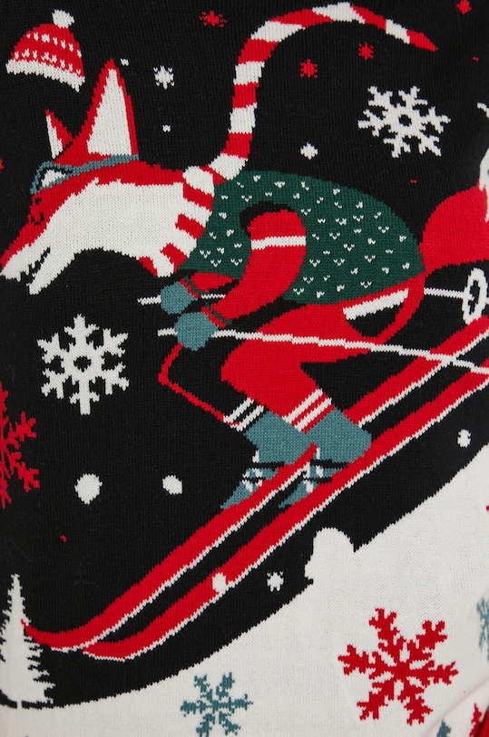 Sweter damski z kolekcji Deer Santa czarny RW21.SWDA02