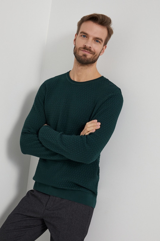Medicine - Sweter Basic pozostałe zielony RW21.SWM093