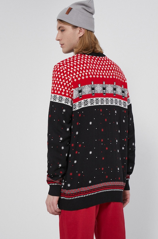 Odzież Sweter męski z motywem Coca-Coli czarny RW21.SWMA50 czarny