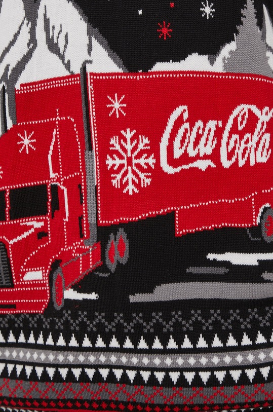 Sweter męski z motywem Coca-Coli czarny RW21.SWMA50 czarny