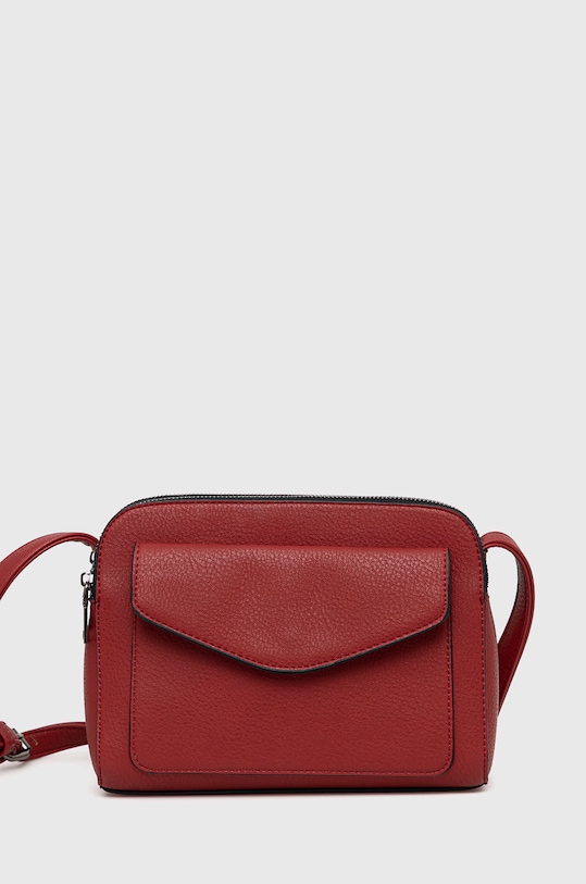 Torebka ze skóry ekologicznej damska czerwona imitacja skóry licowej czerwony RW21.TOD500