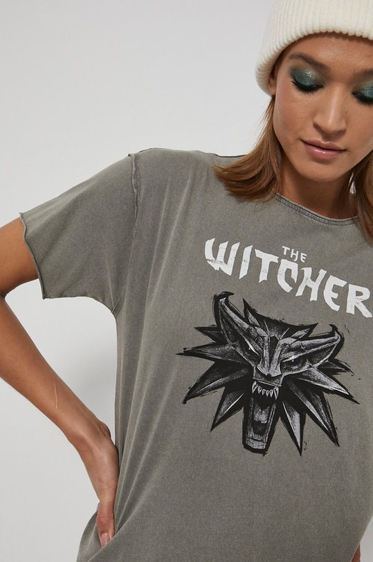 Medicine - T-shirt bawełniany The Witcher zielony RW21.TSD852