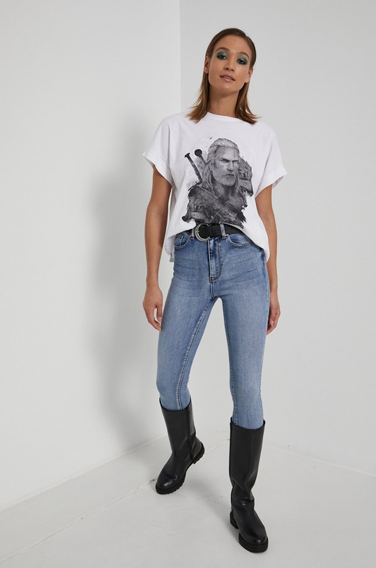 Medicine - T-shirt bawełniany The Witcher RW21.TSD856 biały RW21