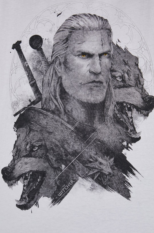 Medicine - T-shirt bawełniany The Witcher RW21.TSD856 biały