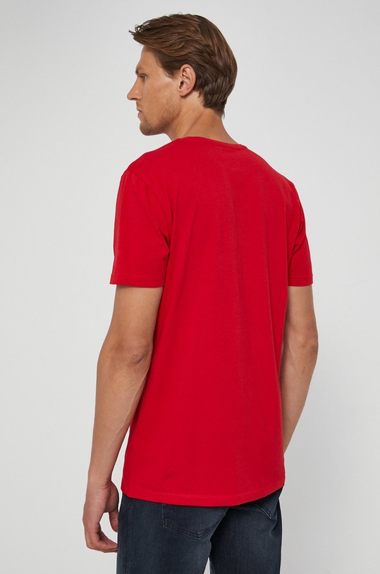 Oblečenie Tričko pánske Basic RW21.TSM090 červená