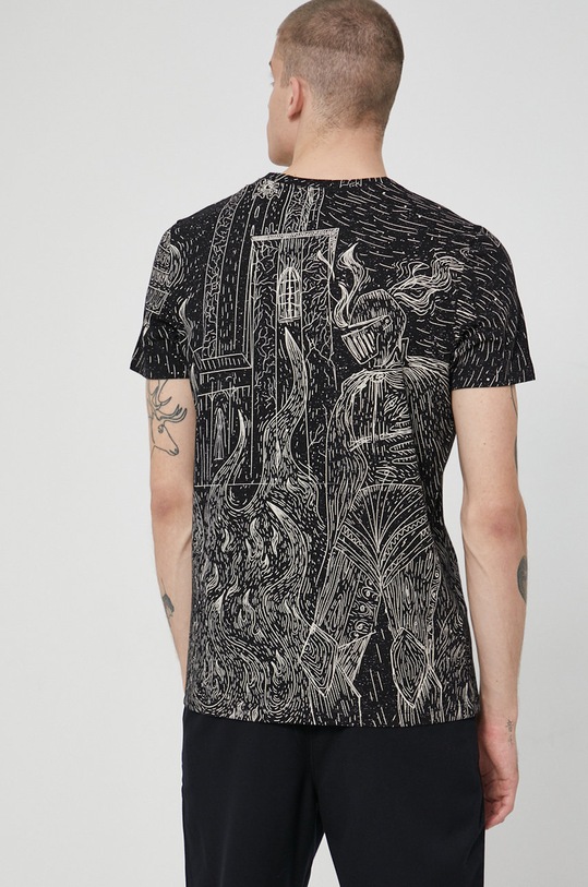 T-shirt męski bawełniany by Natalia Szwed czarny czarny RW21.TSM755