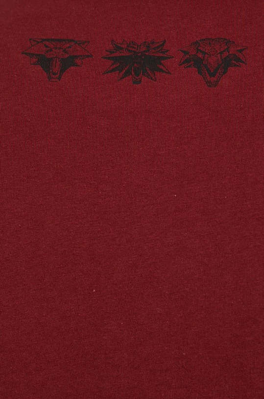 Bavlnené tričko Witcher RW21.TSM860 burgundské