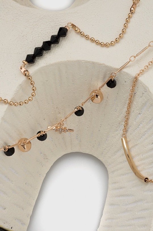 Náramky dámske s ozdobnými príveskami (3-pack) zlatá farba RW22.AKD708 zlatá RW22