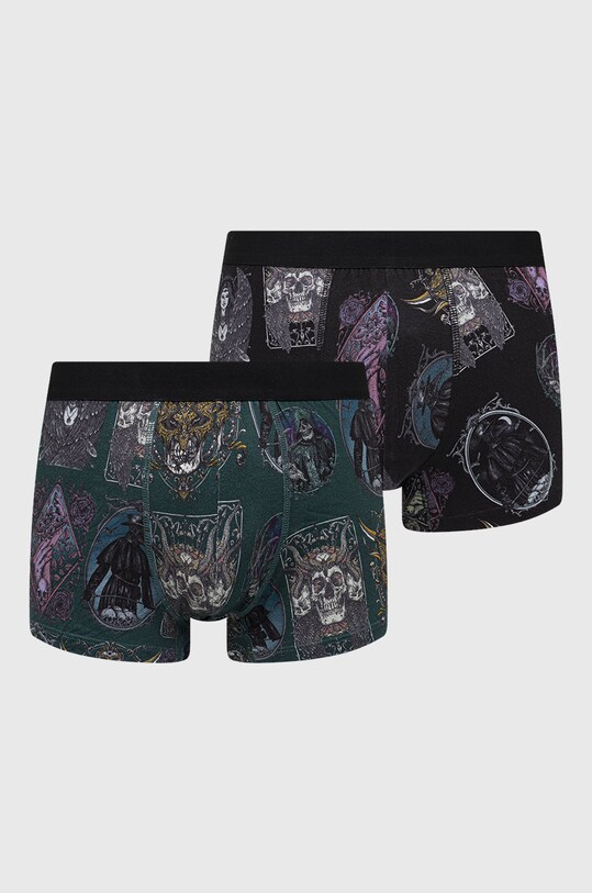 Bokserki męskie wzorzyste (2-pack) by Rafał Wechterowicz kolor multicolor dzianina multicolor RW22.BIM701