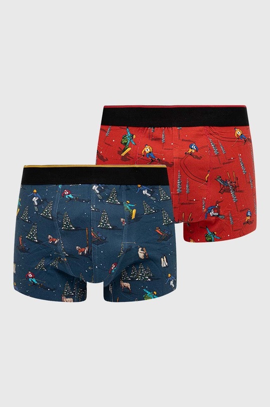 Boxerky pánske so vzorom (2-pack) pletenina viacfarebná RW22.BIM904