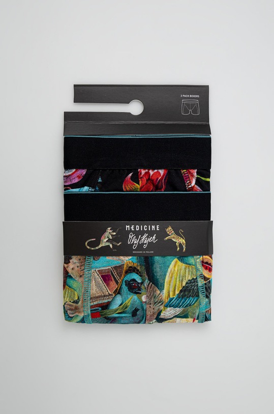 Bokserki męskie wzorzyste by Olaf Hajek (2-pack) kolor multicolor RW22.BIM907