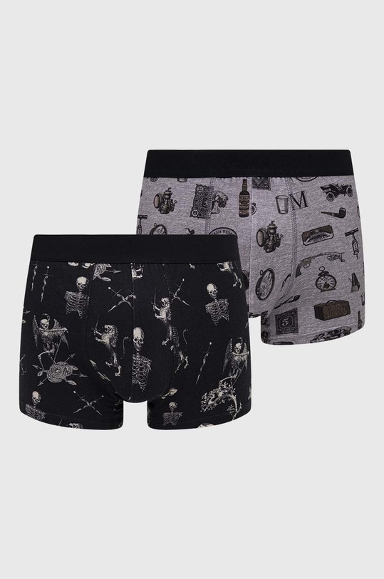 Boxerky pánske so vzorom (2-pack) pletenina viacfarebná RW22.BIM909