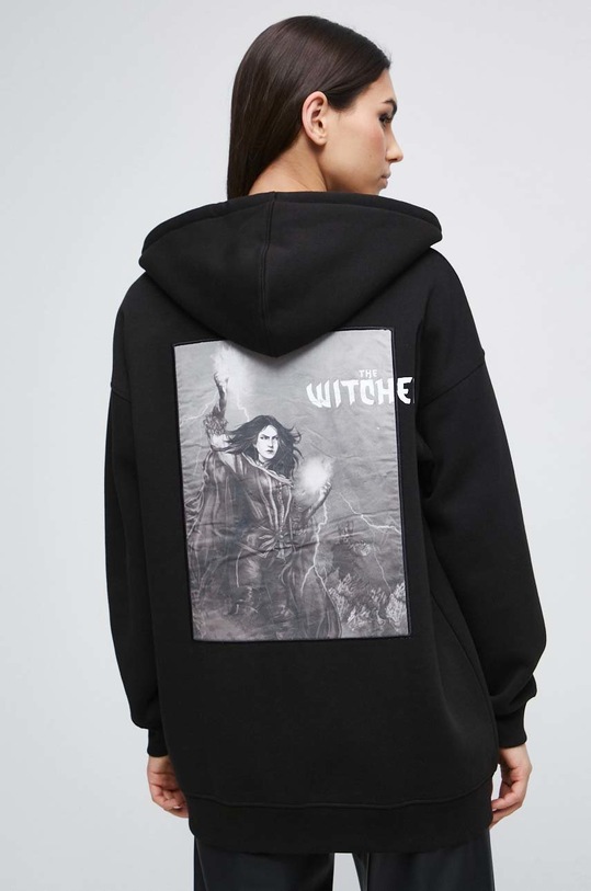 Mikina dámská černá barva černá RW22.BLDB50