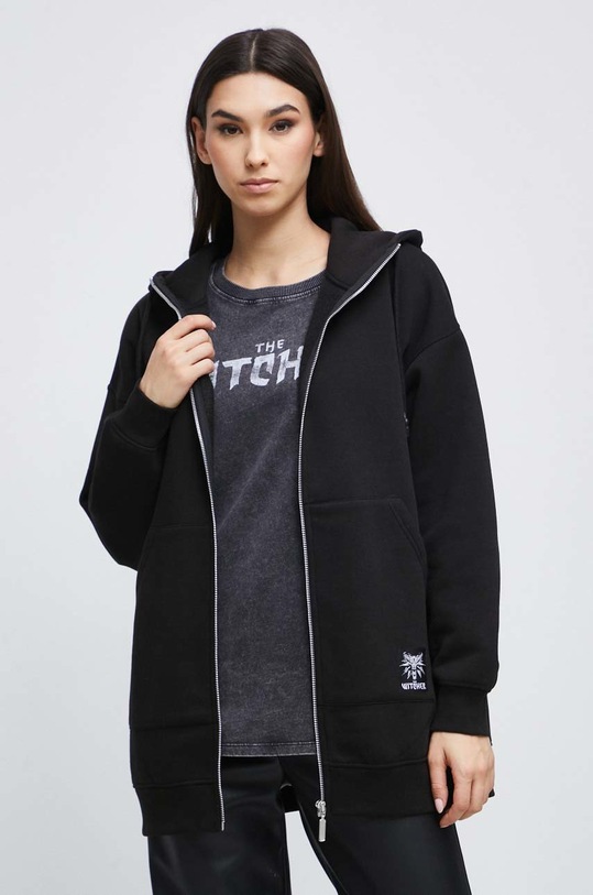 Mikina dámská černá barva RW22.BLDB50