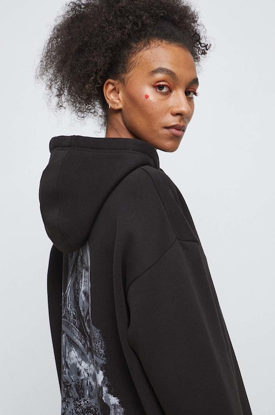 Mikina Medicine s kapucí černá RW22.BLDB51