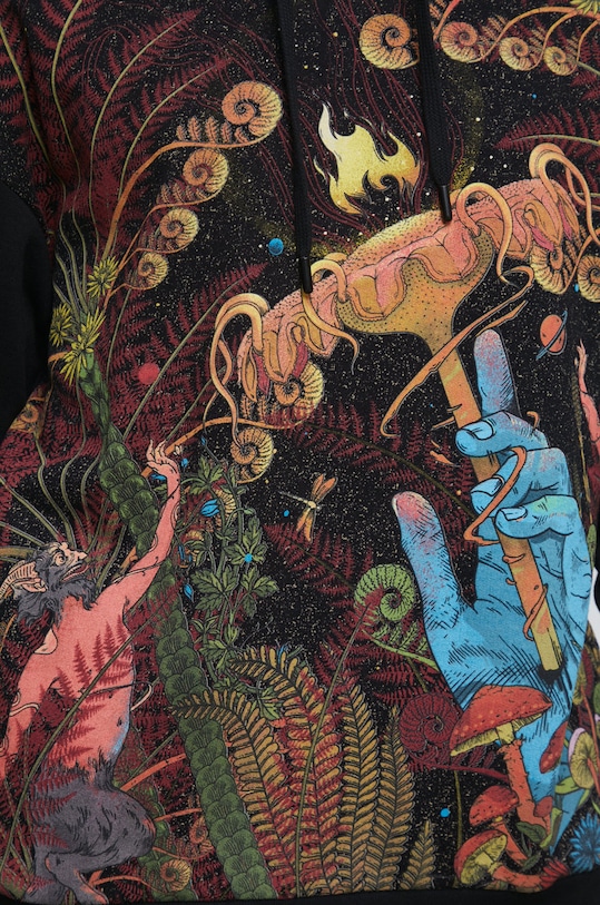 Bluza bawełniana męska z kolekcji Legendy czarna RW22.BLM150 czarny