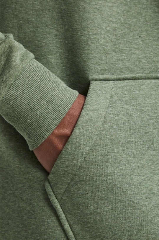 Bluza męska z melanżowej dzianiny kolor zielony RW22.BLM804 zielony