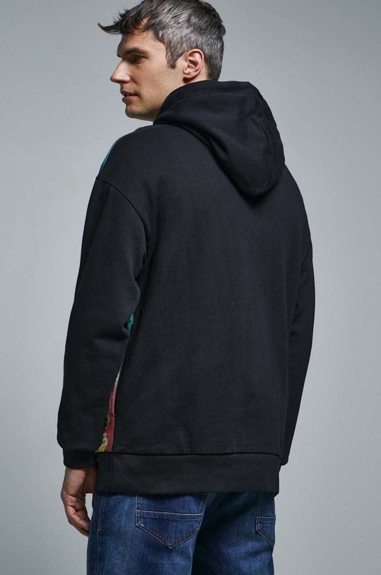 Odzież Bluza bawełniana męska by Olaf Hajek kolor czarny RW22.BLM950 czarny