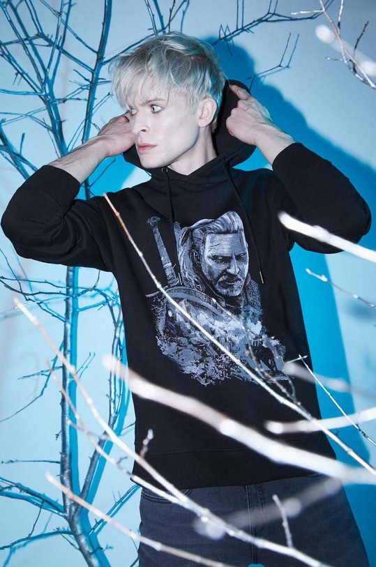Bluza męska z kolekcji The Witcher x Medicine kolor czarny czarny RW22.BLMB50