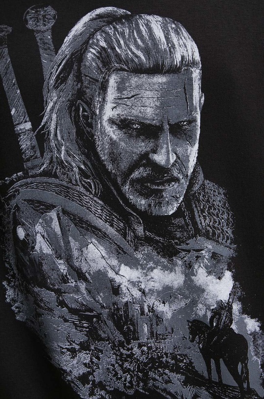 Bluza męska z kolekcji The Witcher x Medicine kolor czarny RW22.BLMB50