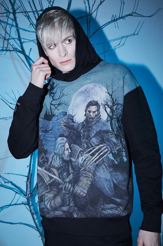 Bluza męska z kolekcji The Witcher x Medicine kolor czarny pozostałe czarny RW22.BLMB51