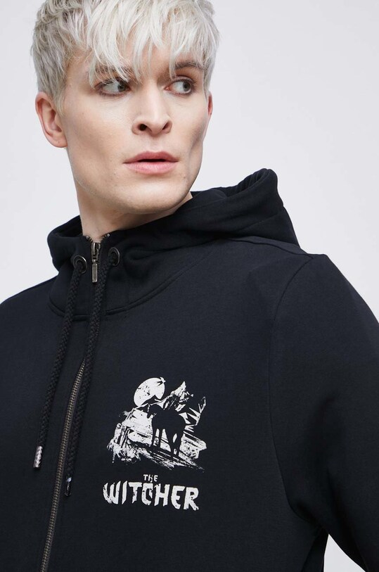 Bluza bawełniana męska z kolekcji The Witcher x Medicine kolor czarny czarny RW22.BLMB52