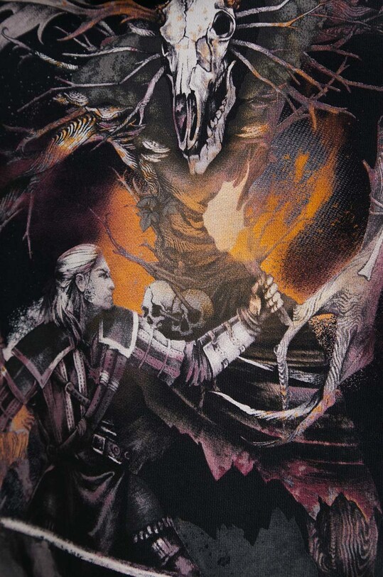 Bluza bawełniana męska z kolekcji The Witcher x Medicine kolor czarny RW22.BLMB52