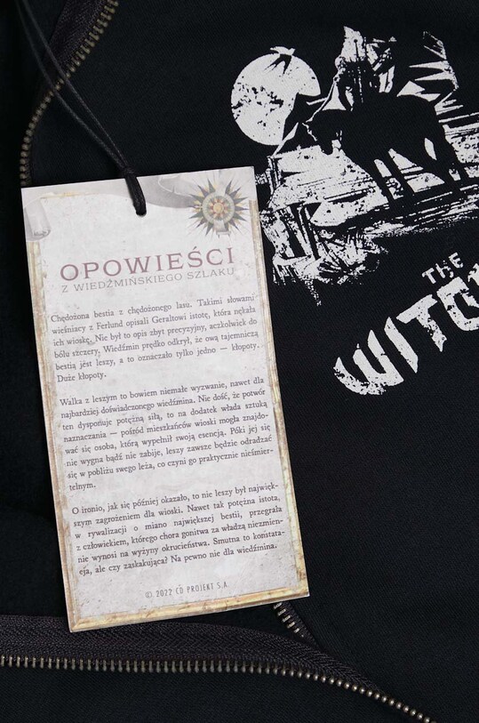 Bluza bawełniana męska z kolekcji The Witcher x Medicine kolor czarny RW22.BLMB52