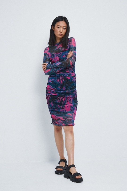 Longsleeve damski wzorzysty multicolor RW22.BUD200 multicolor RW22