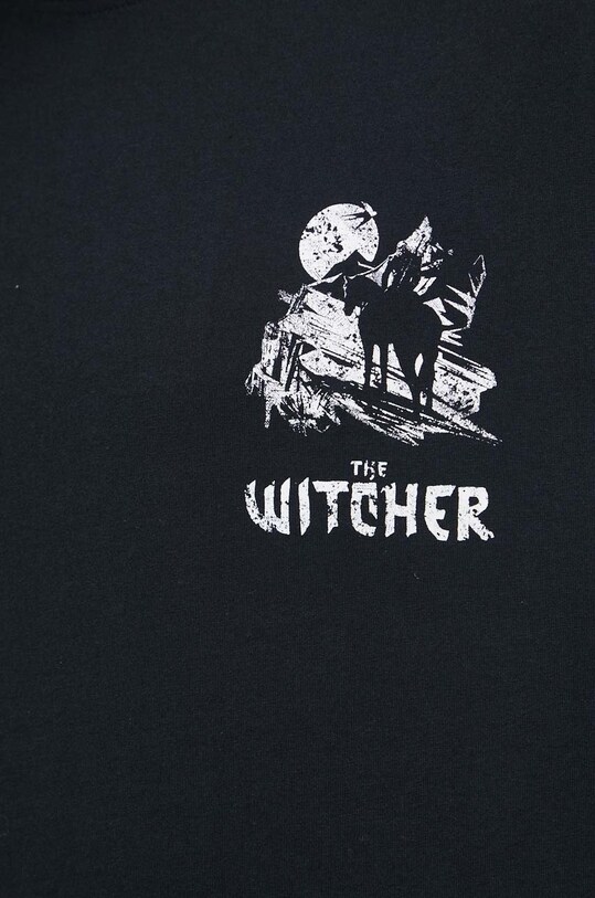 Longsleeve bawełniany męski z kolekcji The Witcher x Medicine kolor czarny RW22.BUMB50 czarny