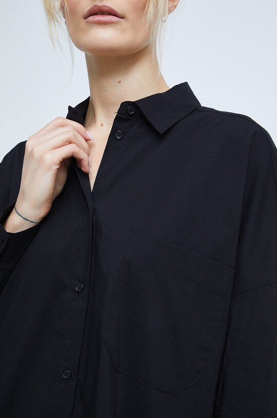 Koszula damska oversize kolor czarny RW22.KDD700 czarny RW22