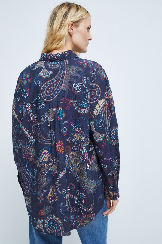 Koszula damska oversize kolor multicolor multicolor RW22.KDD700