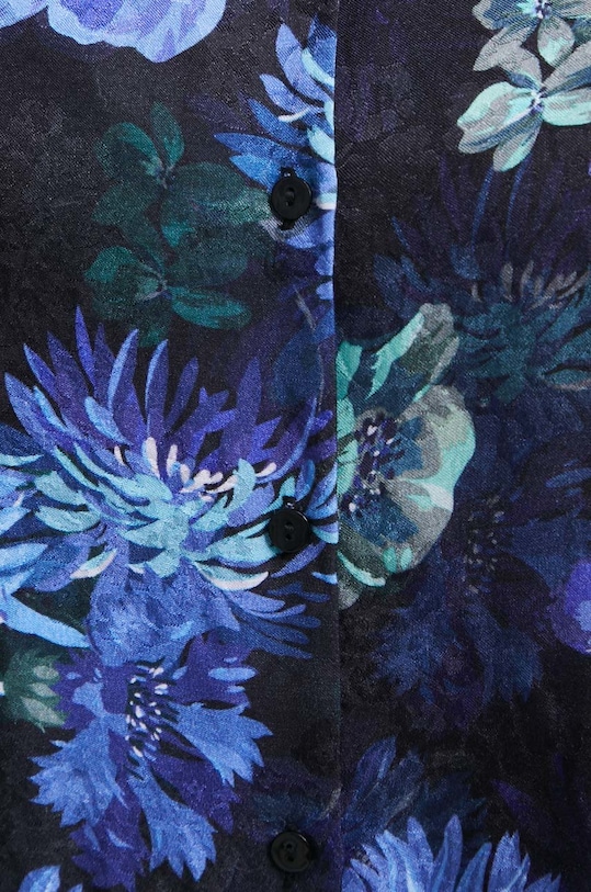 Koszula damska wzorzysta kolor niebieski RW22.KDDC00