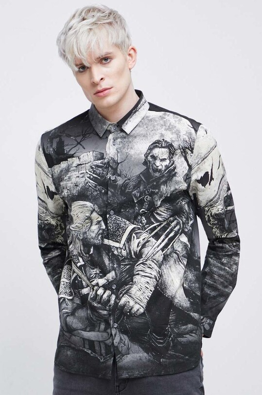 Koszula męska z kolekcji The Witcher x Medicine kolor multicolor multicolor RW22.KDMB15