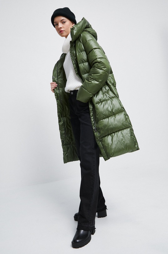 Kabát dámsky zateplený zelená farba RW22.KPD800 zelená RW22