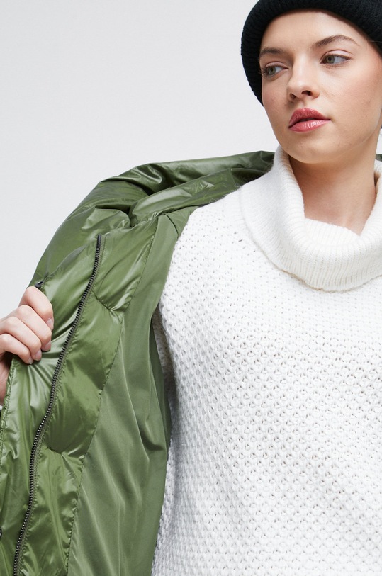 Kabát dámsky zateplený zelená farba RW22.KPD800