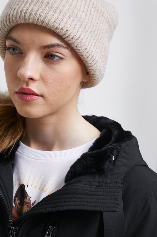 Płaszcz damski ocieplany kolor czarny RW22.KPD803 czarny