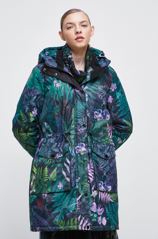 Płaszcz damski ocieplany kolor multicolor multicolor RW22.KPD811