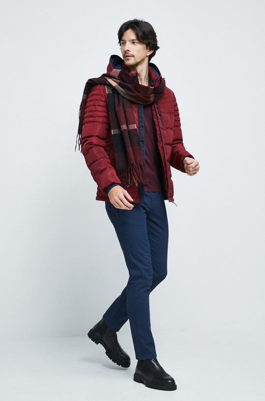 Kurtka męska ocieplana kolor bordowy RW22.KUM709 bordowy RW22