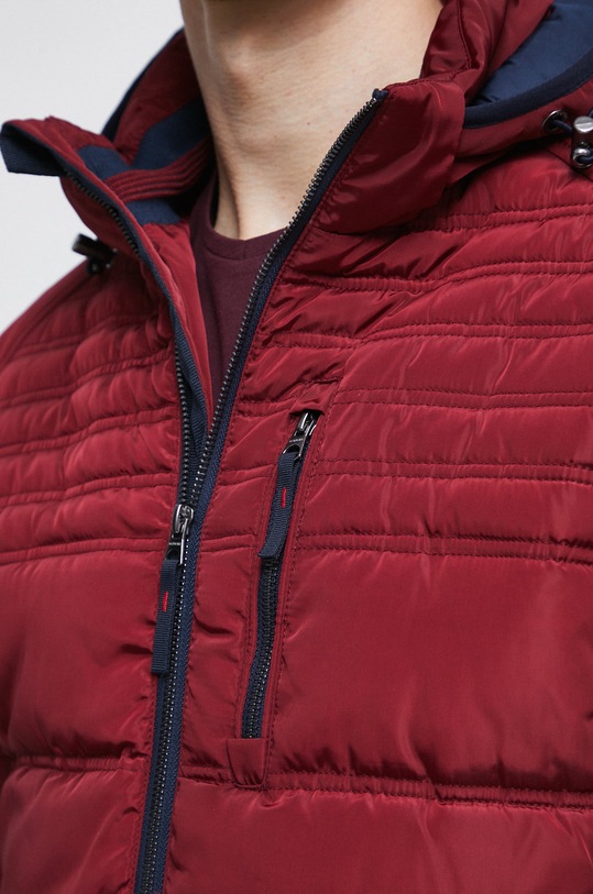 Kurtka męska ocieplana kolor bordowy RW22.KUM709 bordowy