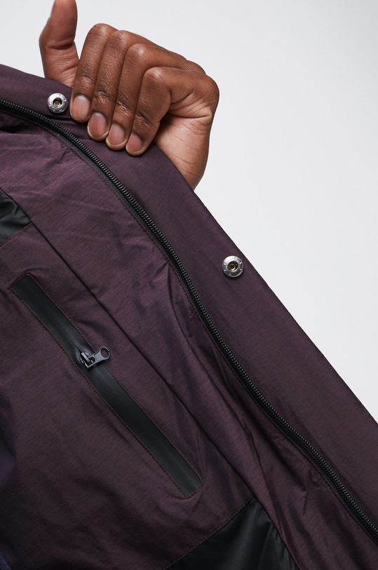 Kurtka puchowa męska ocieplana kolor bordowy RW22.KUM802