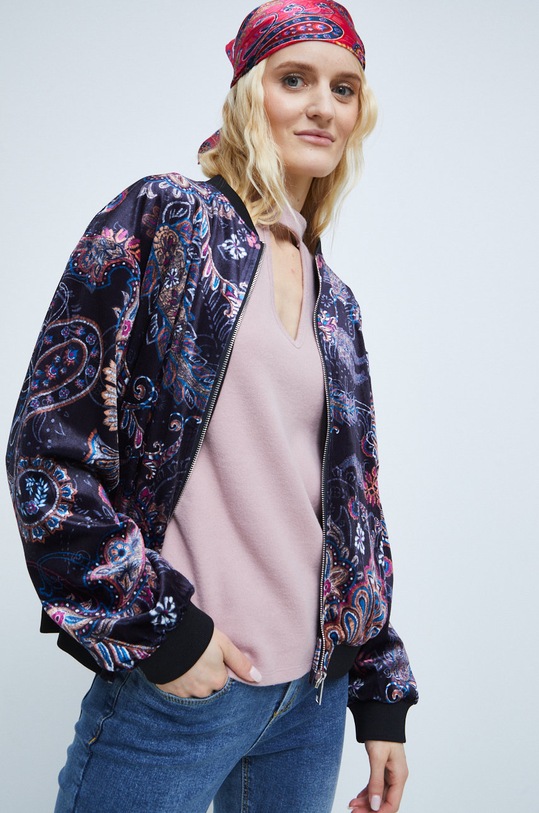 Marynarka damska wzorzysta kolor multicolor multicolor RW22.KZD702