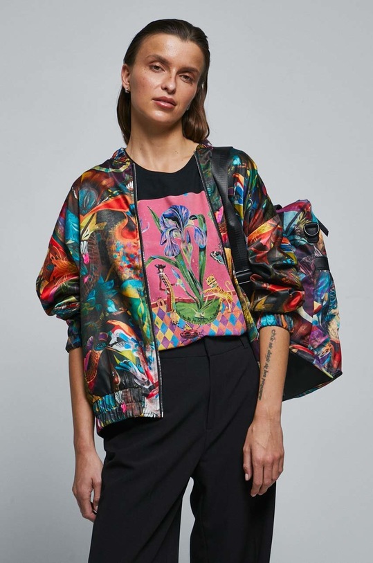 Odzież Kurtka wzorzysta by Olaf Hajek kolor multicolor RW22.KZD950 multicolor