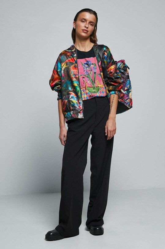 Kurtka wzorzysta by Olaf Hajek kolor multicolor multicolor RW22.KZD950