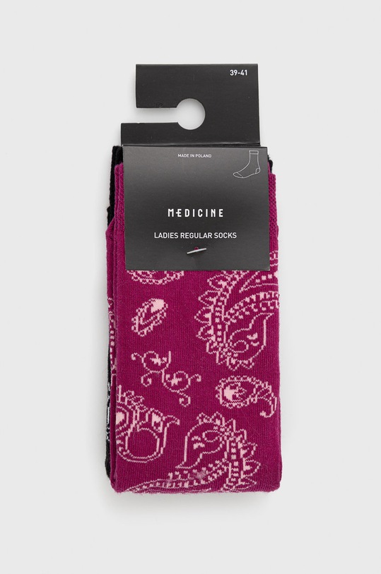 Oblečenie Ponožky dámske bavlnené so vzorom (2-pack) RW22.LGD507 viacfarebná