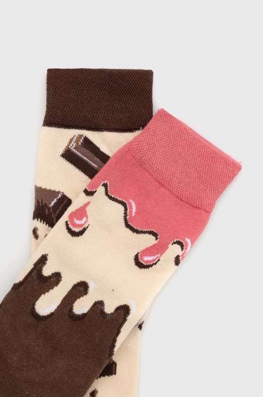 Skarpetki damskie bawełniane z motywem czekolady (2-pack) kolor multicolor RW22.LGD902 multicolor RW22