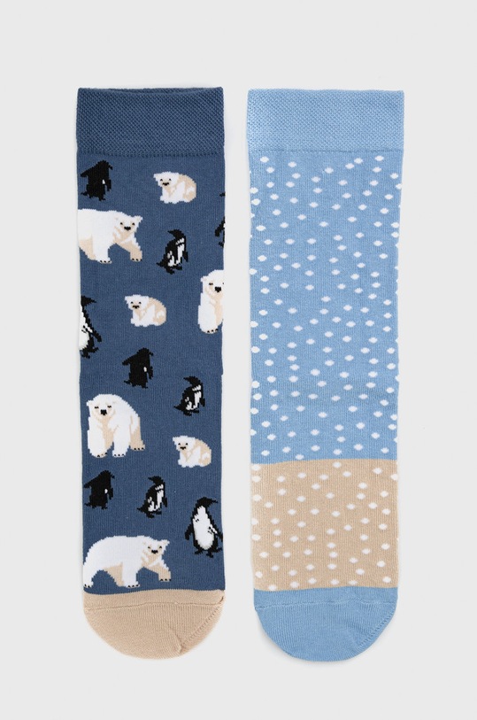 Skarpetki damskie bawełniane wzorzyste (2-pack) kolor multicolor skarpetki długie multicolor RW22.LGDA00