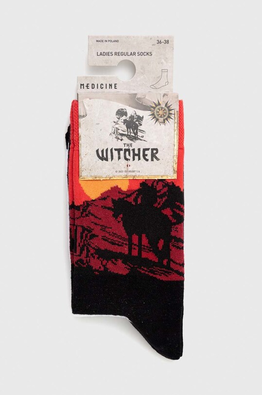 Odzież Skarpetki damskie z kolekcji The Witcher x Medicine (2-pack) kolor multicolor RW22.LGDB00 multicolor