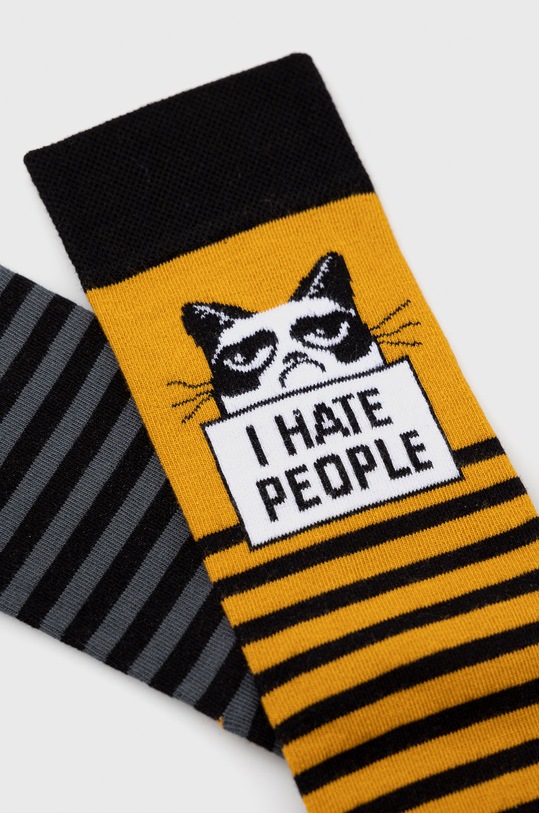 Skarpetki męskie bawełniane wzorzyste (2-pack) multicolor RW22.LGM602 multicolor RW22